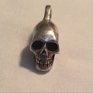 King Baby Skull Necklace Pendant 925 Silver